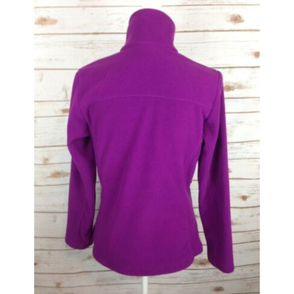 Columbia Size Small Purple Fleece Jacket Full Zip - Picture 3 of 4